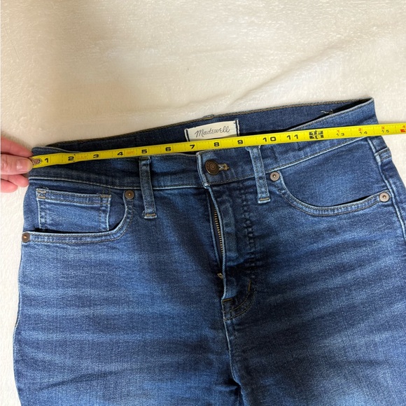 Madewell Women's  9inch Mid-Rise Skinny Dark Blue Skinny Jeans - Picture 4 of 8